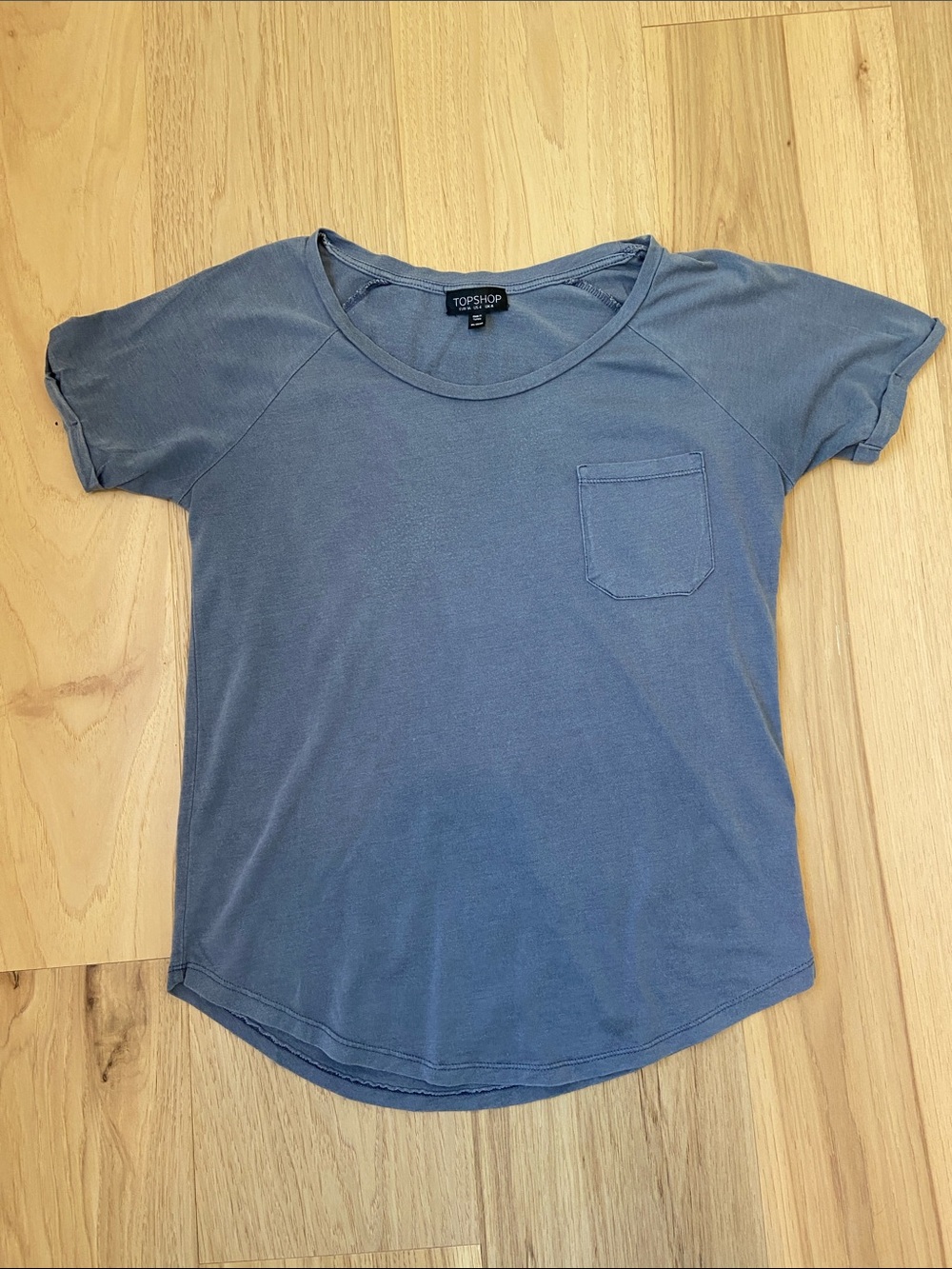 Topshop Dusty Grey Pocket Tee